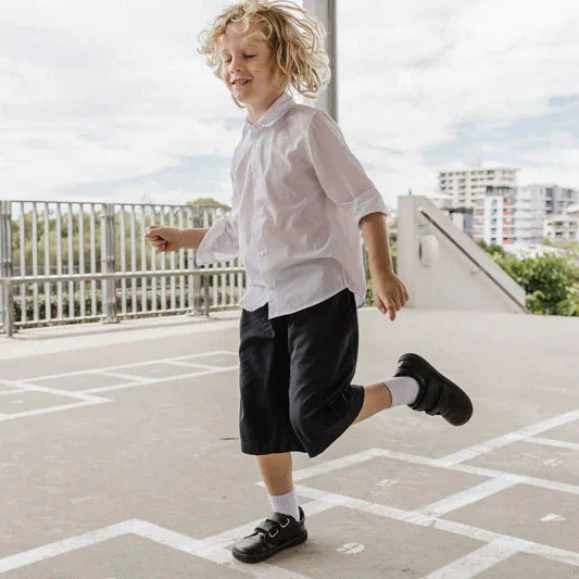 Bprimal Kids - Classic - Blackout (Leather) School Shoes - Image 15