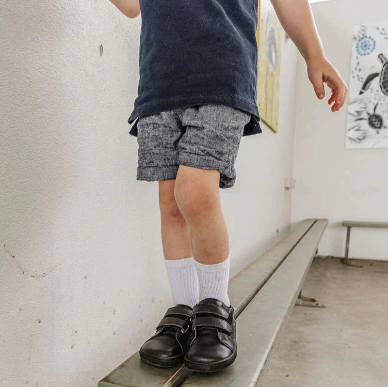 Bprimal Kids - Classic - Blackout (Leather) School Shoes - Image 20