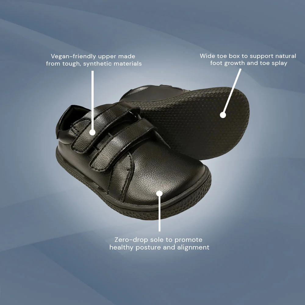 Bprimal Kids - Classic - Blackout (Vegan) School Shoes - Image 6