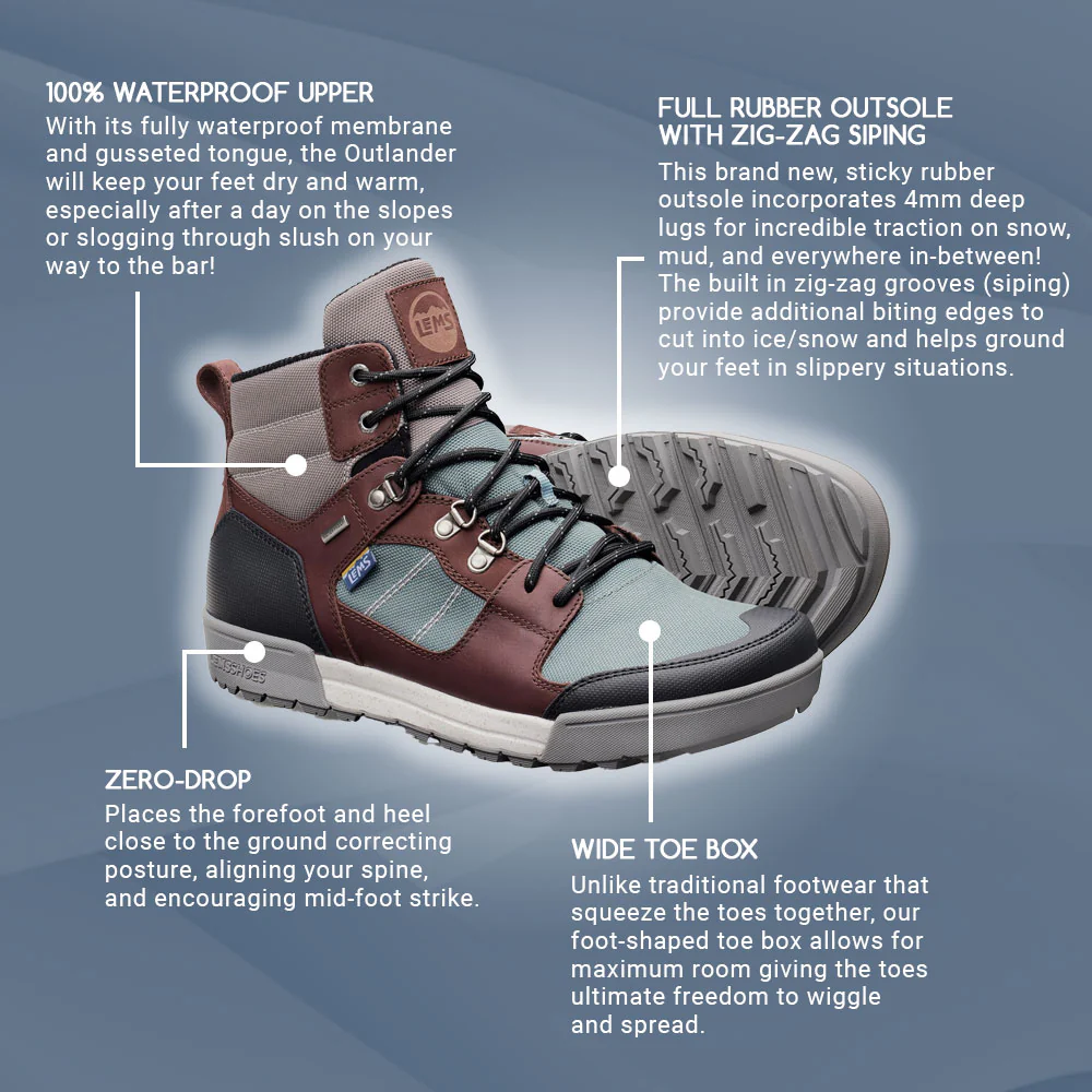 Lems - Outlander Waterproof - Iceberg (Unisex) - Image 6